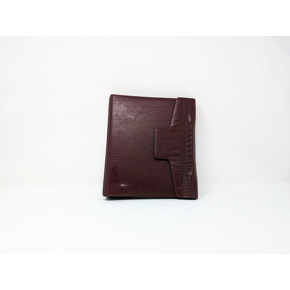 Vintage 90s Burgundy Day Runner Planner Calendar 71872
